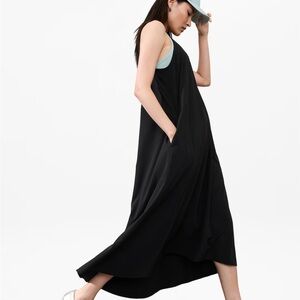 Athleta Presidio Traveler Maxi Dress Small Tall Black